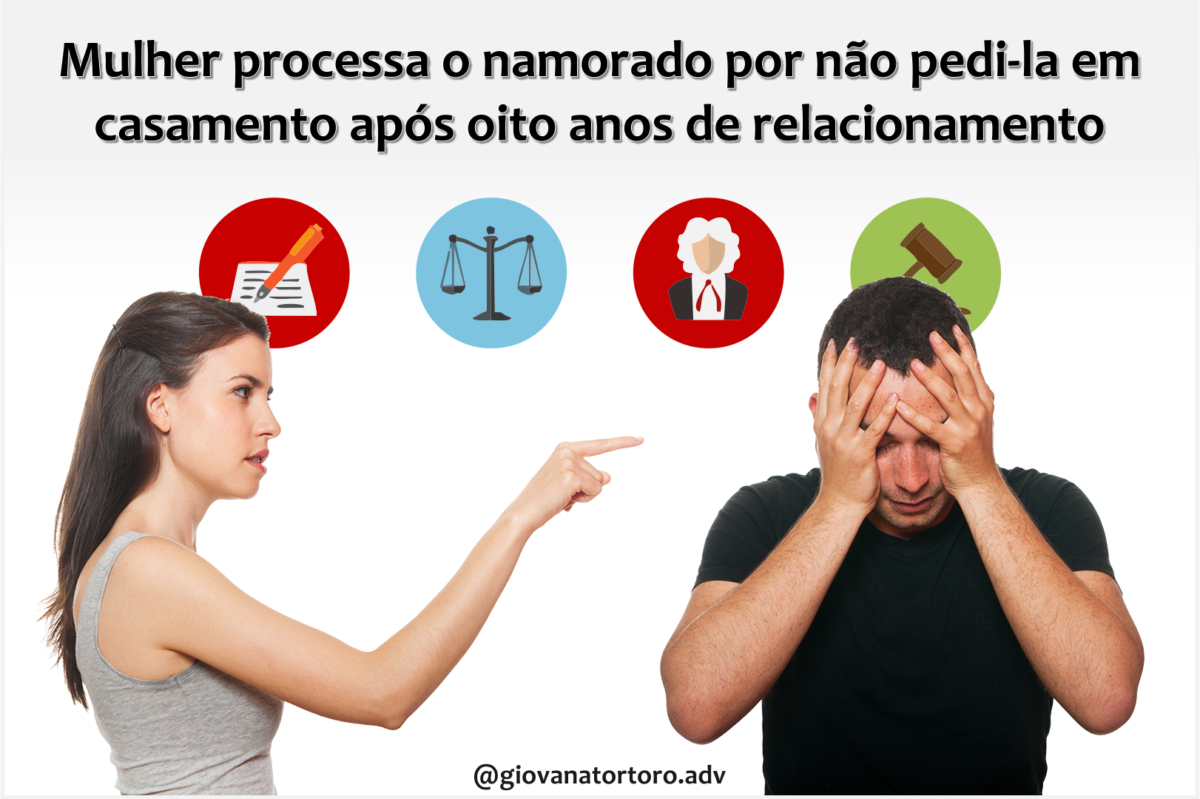 Mulher processa o namorado por não pedi-la em casamento após oito anos de relacionamento